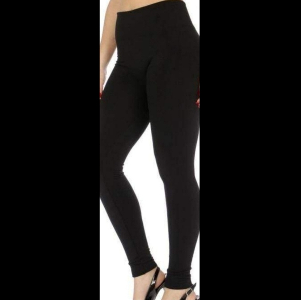 One 5 One Black Cozy Fleece Lined Leggings Size Women's L/XL NEW with Tag
